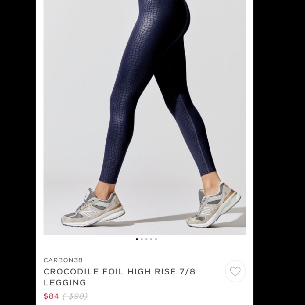 BRAND NEW Carbon 38 Crocodile Foil pants